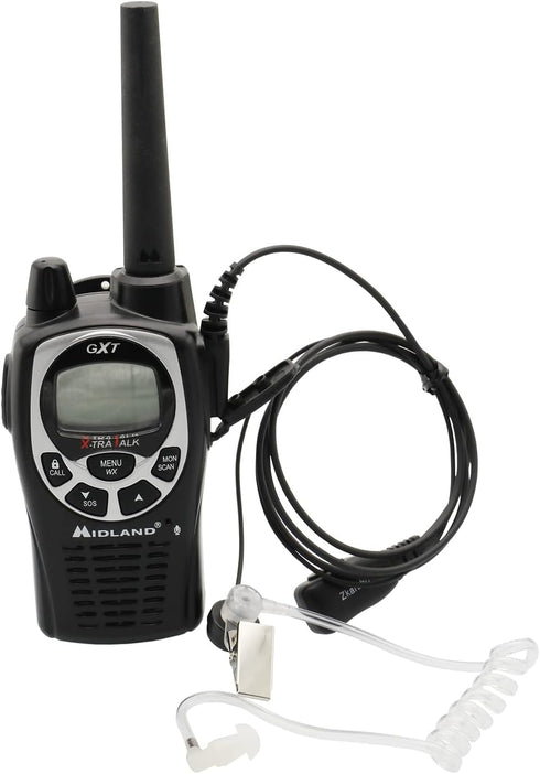 Walkie Talkies Earpiece with Mic 2 Pin Acoustic Tube Headset Compatible with Midland LXT600VP3 GXT1000VP4 LXT500VP3 GXT1050VP4 GXT1000XB GXT1030VP...