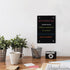 Black Glass Dry Erase Whiteboard, 8" x 12" Frameless Glass White Board for Home,School,Office,Black Surface?Glass BB-BK-2030?...