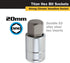 Titan Tools - 3/8 Dr 20Mm Hex Bit Socket (15620)...
