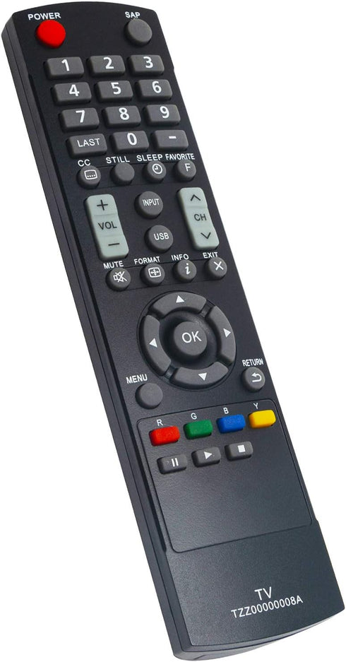 New TZZ00000008A Replacement Remote Control fit for Panasonic Viera LCD TV TC-L32C5 TC-L32C5X TC-32LC54 TC-L42U5 TC-L42U5X TC-L3252C TCL32C5 TCL32...