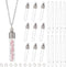 SUNNYCLUE 1 Box 10Pcs Vial Necklace Bulk Wish Bottle Necklace Making Kit Glass Bottle Charms Necklace Screw Cap Bottle Empty Clear Vial Necklaces ...