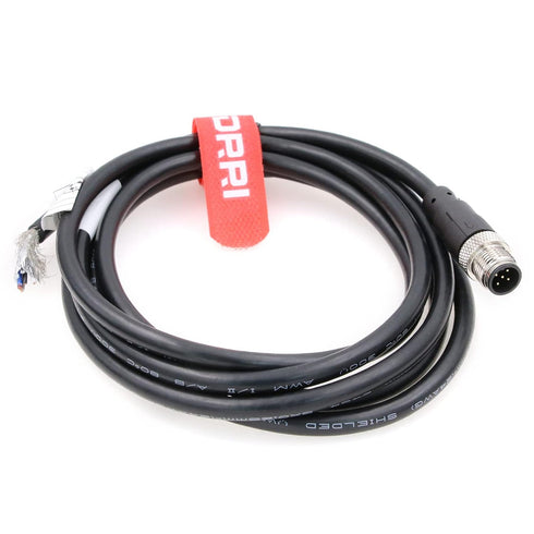 DRRI M12 Sensor Connector 5pin A Code Male Molded Industrial Shield Cable for Robots and Drag Chains...