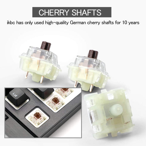 HUYUN Wholesales Authentic RGB Cherry Switch Cherry Mx Switches Keycap Keyswitches Keymodule Mechanical Keyboard Switches Replacement (Brown 3 pin...