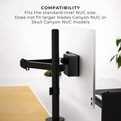HumanCentric Mounting Bracket Compatible with Intel NUC, VESA Monitor Arm Extension Plate Compatible with The NUC Mini PC Computer...