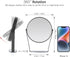 5X Magnifying Makeup Mirror, 6 inch Double Sided Desk Mirror, 1X/5X Magnification Round Vanity Mirror, Black Metal Tabletop Mirror...