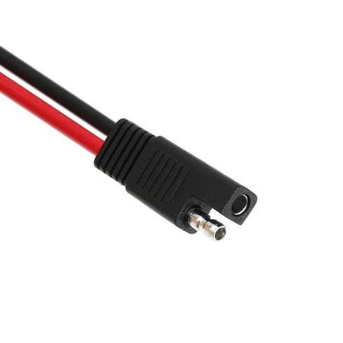10 AWG SAE to SAE Extension Cable 10 Gauge 2-Pin SAE Connector Extension Cord with Dual Head Plug for Solar Panel Automotive Car Motorcycle 12in...