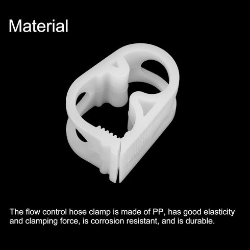 uxcell Plastic Tubing Clamps, 10pcs 1/4"-1/2" Tube OD Adjustable Tube Clamp Laboratory Pinch Valve Flow Control Hose Clamp...