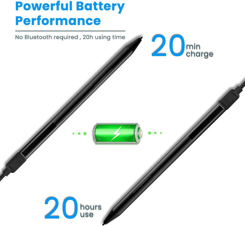 BoxWave Stylus Pen Compatible with Dell Inspiron 15 7000 2-in-1 (15.6 in) - ActiveStudio Active Stylus, Electronic Stylus with Ultra Fine Tip - Je...