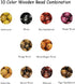 200pcs 8mm Stone Beads Kit Round Loose Gemstone 10 Color Wood Beads for Bracelet Necklace Earrings Jewelry Making...