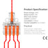 GKEEMARS 10Pcs Mini Electrical Wire Connectors, DIY Splicing into 4/6/8/9/10 Way Butt Terminal Block Connectors (1 in 4 out, PC)...