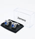 Faceted Blue Crystal Cufflinks for Men In Gift Case Square Shape Gemstone Men's Cufflinks Jewelry for Wedding Party Business Birthday Anniversary ...