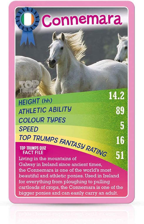 Top Trumps Horses and Ponies and Unicorns Classic Card Game, Learn Facts About Falabella, Shetland and The Andalusian in This Educational Packed G...