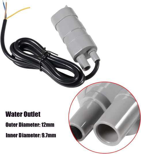 2pcs Mini Submersible Water Pump DC 12V Micro Water Pump 840L/H High Flow Pumps for Aquarium Fish Tank Fountain...