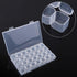 Adjustable 28 Slots Clear Plastic Medicine Pill Jewelry Organizer Storage Box Container,Bead Organizer Craft Organizer Box Pill Organizer Suitable...