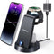 Charging Station for Multiple Devices,3 in 1 Fast Charging Station Dock for iPhone Series 14 Pro Max/13/12/11/X/8 Plus,for Airpods,DUMTERR Desk Wi...