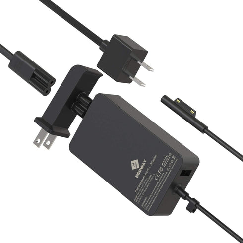 E EGOWAY Surface Pro Charger Power Adapter 44W Compatible with Surface Pro X Pro 7 Pro 6 Pro 5 Surface Laptop 3 2 1 Surface Book and Surface Go wi...