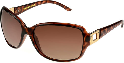 Foster Grant Polarized Sunglasses For Women, Brown Tortoise Shell Sunglasses...
