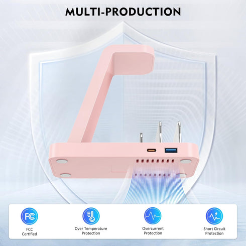 Wireless Charger for iPhone - 5 in 1 Charging Station for Multiple Devices Apple: Fast Wireless Charging Stand Dock for iPhone 15 14 13 12 Pro Max...