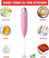 Frother for Coffee, Frother Handheld, Milk Frother, Upgraded Matcha Whisk Drink Mixer Electric Mini Whisk Hand Frother Mini Foamer Coffee Mixer fo...