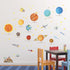 DECOWALL SG2-1501 The Solar System Kids Wall Stickers Wall Decals Peel and Stick Removable Wall Stickers for Kids Nursery Bedroom Living Room (Lar...