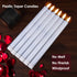 Flameless Taper Candles with Timer,10 Inch LED White Candlesticks Flickering,Battery Operated 3D Flame Wick Window Candles,Plastic Fake Stick Cand...