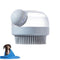 Dog Bath Brush Pet Shampoo Brush Silicone Puppy Brush Dog Shower Brush with Soap Dispenser Grooming Shower Brush (Grey)...