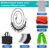 2 Pack Portable Clothesline with 12 Clothespins, Windproof Travel Stretchy Retractable Elastic Laundry Clothes Line for Backyard, Vacation Hotel, ...