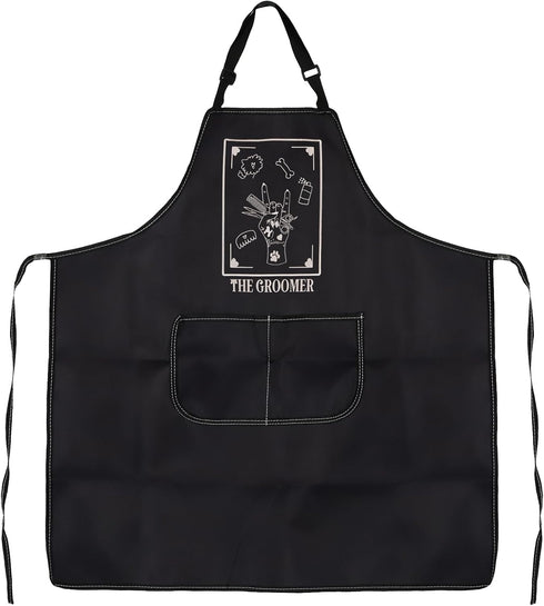 JXGZSO Pet Grooming Apron Dog Groomer Apron The Groomer Sign Apron Dog Stylist Gifts Dog Hairdresser Gift Pet Groomer Gifts...