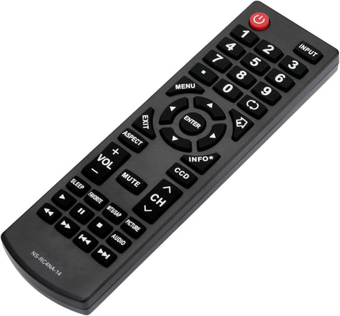NS-RC4NA-14 NSRC4NA14 Replace Remote Control fit for Insignia LED LCD TV HDTV NS-19ED200NA14 NS-22E400NA14 NS-24D510NA15 NS-28D310NA15 NS-32D200NA...