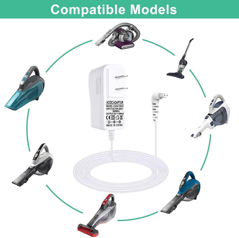 15V Charger for Black and Decker Handheld Vacuum, Handheld Vacuum Cleaner Power Cord for Dustbuster...