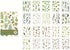400PCS Plants Floral Scrapbook Stickers Kit Vintage Fern Flowers Green Transparent Waterproof Stickers Book for Scrapbooking Supplies Aesthetic Ju...