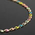 Mixed Color Enamel Cable Rolo Chains Bulk Oil Drip Rainbow Necklace Bracelet DIY Jewelry Making Supplies Gold Plated Brass Chain Roll...
