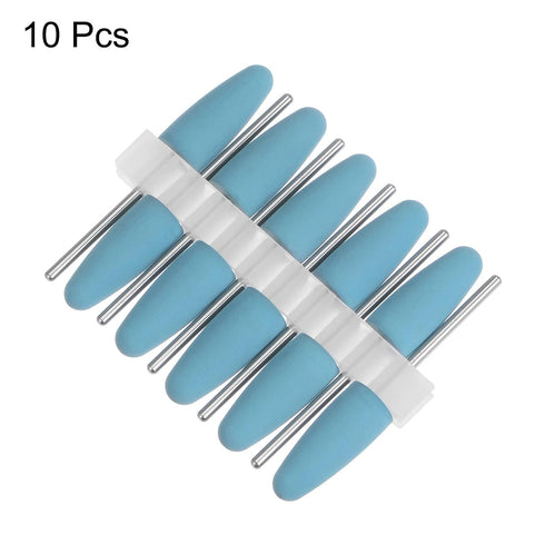 10pcs Rubber Polishing Bit Silicone Buffing Wheels 2000 Grit 10mm Dia Mounted Grinding Head for Electric Grinder Rotary Tool, Cone Shape...