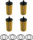 4 Pack 26320-3N000 Oil Filter Fit for Kia Carnival 3.5L Engine 2021 2022 with O-rings and Drain Plug Gaskets...
