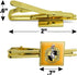 Harry Potter Hufflepuff Painted Crest Square Tie Bar Clip Clasp Tack Gold Color...