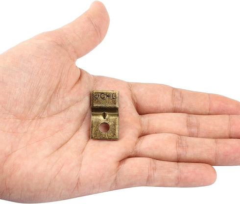 Table Desk Top Fasteners with Screws Bronze Heavy Duty Z Table Top Connectors Table Clips/Table Top Brackets, 40 Packs Set (Include 40 Clips and 4...