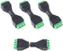 Glarks 8Pcs 3.5mm(1/8inch) Stereo Audio Balanced Male & Female Jack to AV 3-Screw Video Balun Terminal Adapter Connector...