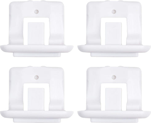 Ultra Durable WD12X10304 Dishwasher Upper Rack Slide End Cap Replacement Part by BlueStars – Exact Fit For GE & Hotpoint Dishwashers - Replaces AP4484666 WD12X344 WD30X97 PS2370502 - PACK OF 4