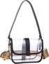 Clear Purse with 2 Shoulder Straps, Clear Bag for Stadium Events Concerts Festivals...