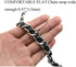 HAHIYO Metal Plus Synthetic Leather Purse Chain Strap Length 23.6 Inch Silver Black for Shoulder Cross Body Sling Purse Handbag Clutch Replacement...