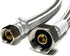 Faucet Water Supply Connector Line Braided Stainless Steel, Faucet Supply Line - 3/8 Female Compression Thread x 1/2 Female Iron Pipe Thread (3/8"...
