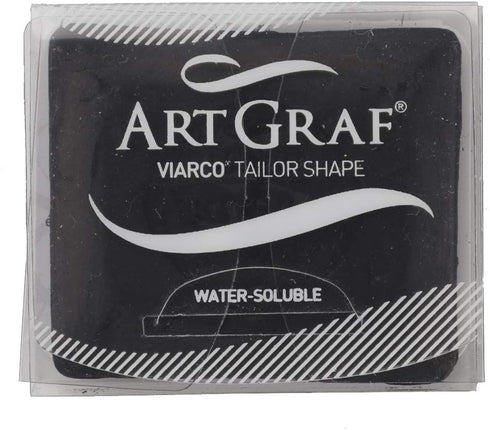 Art Graf Water-Soluble Tailors Chalk Square Disc, Carbon Black...