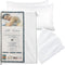 National Allergy Premium 100% Cotton Zippered Pillow Protector - King Size - White - 2 Pack - 300 Thread Count - Hypoallergenic Bed Pillowcase wit...