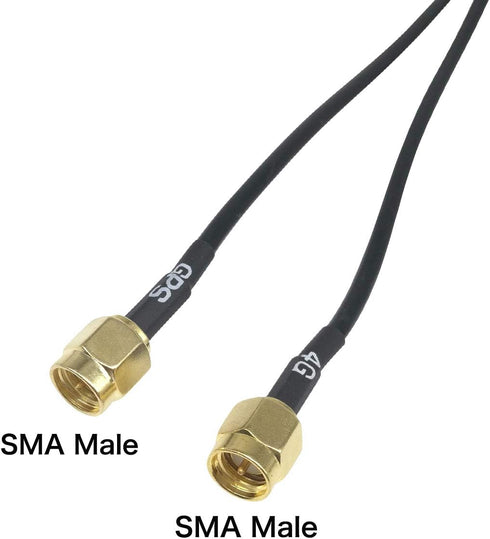 4G LTE Antenna BD GPS Combined Antennas Outdoor Screw Mount Combo Mimo Antenna 3.5dbi with Dual SMA Male Connector 9.8ft RG174 Coaxial Cable...