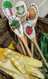 Kitchen Wooden Spoons Mixing Baking Serving Utensils Puppets 12 In - 12 Pack...