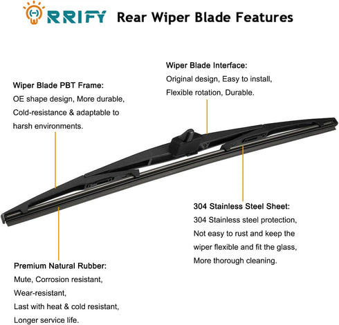 Rear Windshield Wiper Arm Blade 76730SZAA02 for Honda Pilot 2009-2015 Back Windshield Wiper Assembly...