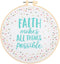 Swanson Christian Products Embroidery Kit-Faith Makes All Things Possible...