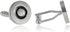Silver & Black Bulls Eye Cufflinks with Presentation Box...