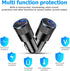2Pack USB C Car Fast Charger, PD 38W 3.1A 2 Port Auto Quick Charger Adapter, Aluminum Metal Body Vehicle Fast Charging, Car Interior Accessories F...