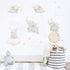 Runtoo Elephant Wall Decal Kids Animals Art Wall Stickers Baby Nursery Bedroom Space Wall Décor...
